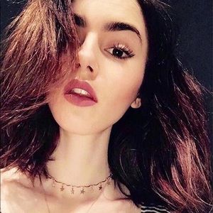 NEW! Gold star galaxy celestial choker necklace